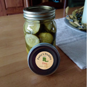Pegatinas de la ronda de productos Pickles