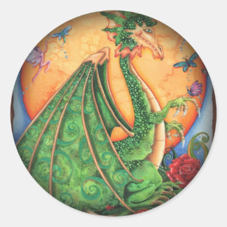 Pegatinas de la ronda negra de moda