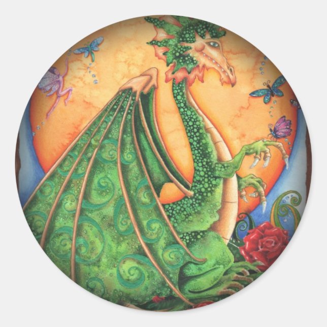 Pegatinas de la ronda negra de moda (Anverso)