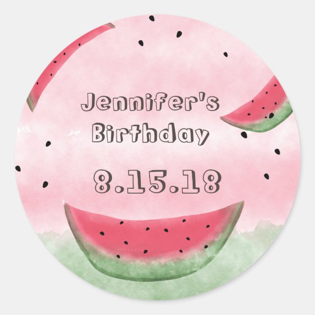 Pegatinas de la sandía (Anverso)