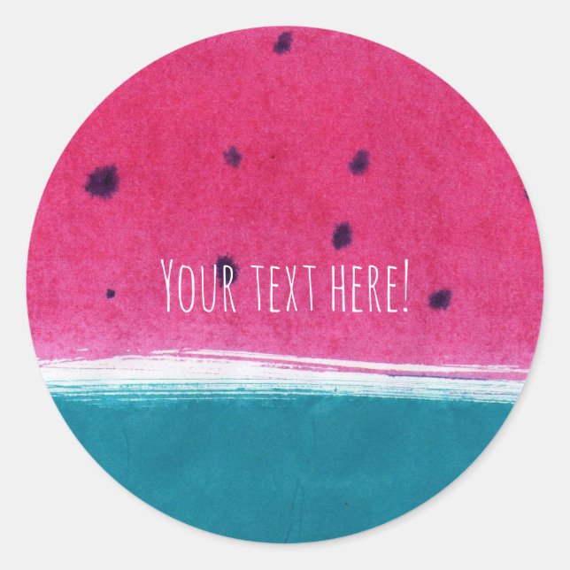 Pegatinas de la sandía pintada (Anverso)