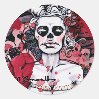 pegatinas de la serie "Chica"