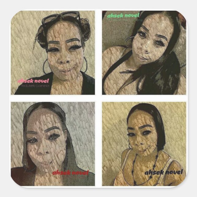 Pegatinas de la serie de libros de noticias Ahsek (Anverso)