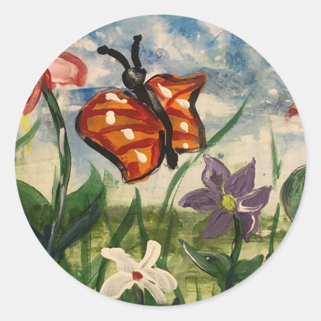 Pegatinas de la serie Primavera niños de la escuel (Anverso)