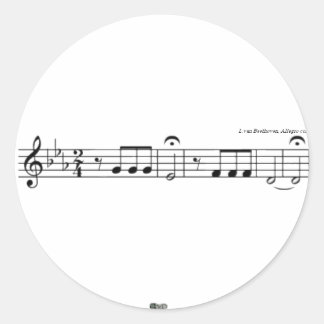 Pegatinas de la Sinfonía No. 5 de Beethoven