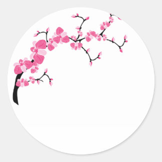 Pegatinas de la sucursal del árbol de cerezo flors