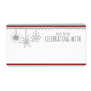 Pegatinas de la tarjeta de identificación del copo