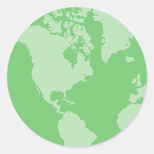 Pegatinas de la Tierra Verde
