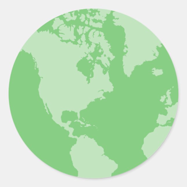Pegatinas de la Tierra Verde (Anverso)