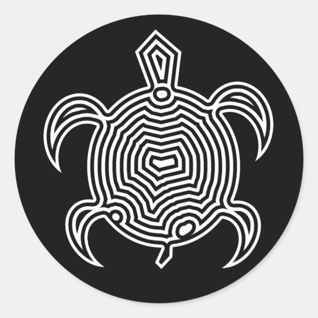 Pegatinas de la tortuga laberíntica (Anverso)
