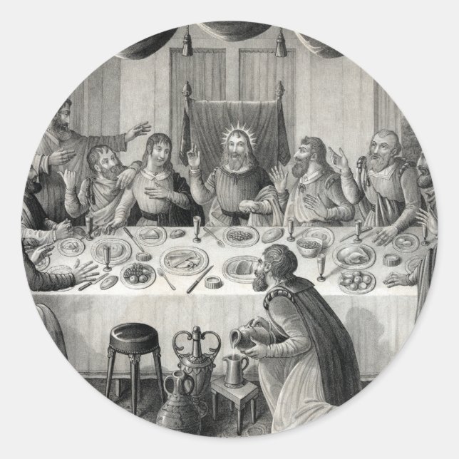 pegatinas de "La última cena" (Anverso)