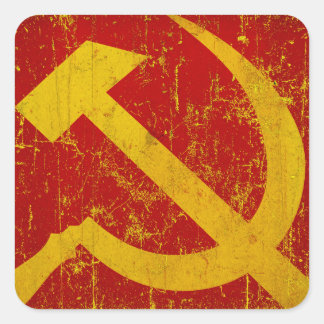 PEGATINAS de la URSS Rusia Hammer y Sickle Grunge