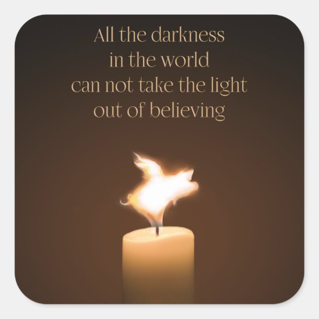 Pegatinas de la Vela de Cerdo Volador (Anverso)