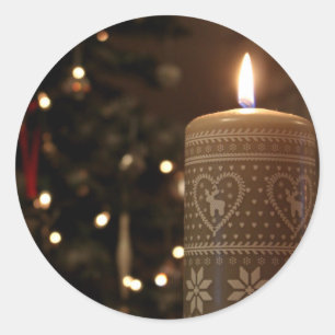 Pegatinas de la vela del navidad