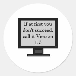 Pegatinas de la versión 1,0