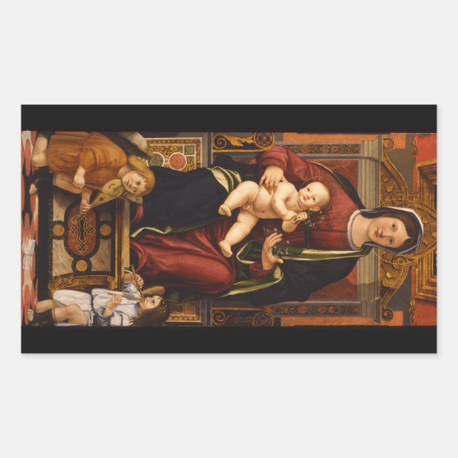 pegatinas de "La Virgen y el Niño" (Anverso)