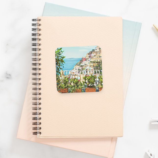Pegatinas de la vista de Positano Italia (Subido por el creador)
