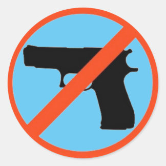 Pegatinas DE LA ZONA LIBRE DE ARMAS