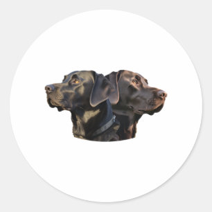 Pegatinas de Labrador Negro
