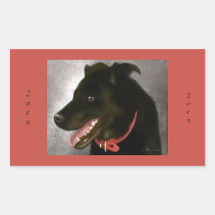 Pegatinas de Labrador Negro