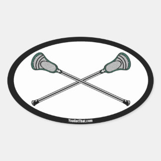 Pegatinas de Lacrosse Verde