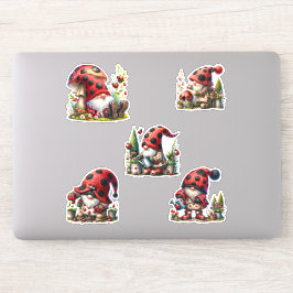 Pegatinas de LadyBug Gnome Life