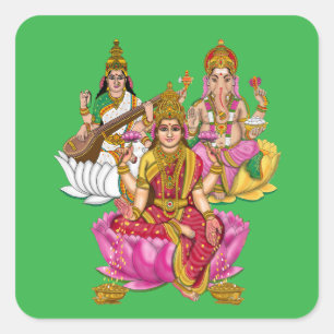 Pegatinas de Lakshmi Ganesha