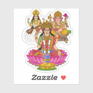 Pegatinas de Lakshmi Saraswati Ganesha