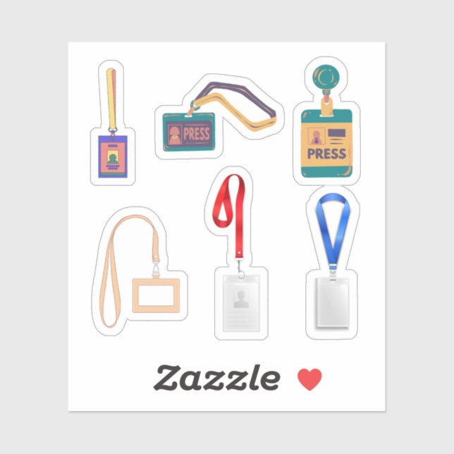 Pegatinas de Lanyard (Hoja)