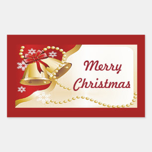 Pegatinas de las campanas, cuentas y copos de niev