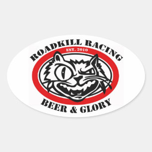 Pegatinas de las Carreras de Roadkill