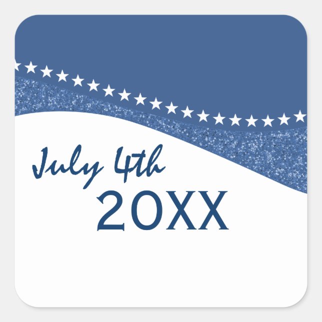 Pegatinas de las curvas de estrella azul deslumbra (Anverso)