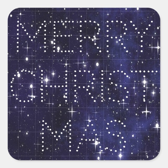 Pegatinas de las estrellas festivas (Anverso)