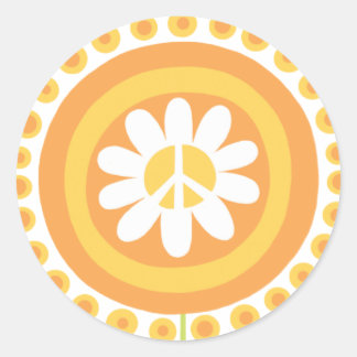 Pegatinas de las Flores de Paz