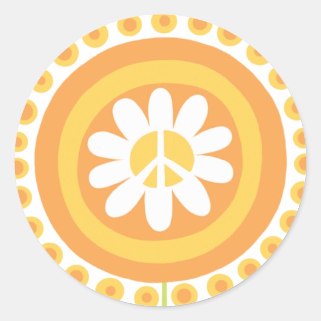Pegatinas de las Flores de Paz (Anverso)