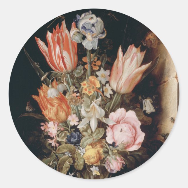 Pegatinas de las flores de Van den Berghe (Anverso)