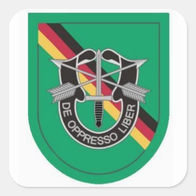 PEGATINAS DE LAS FUERZAS ESPECIALES DET EUROPA DE (Anverso)