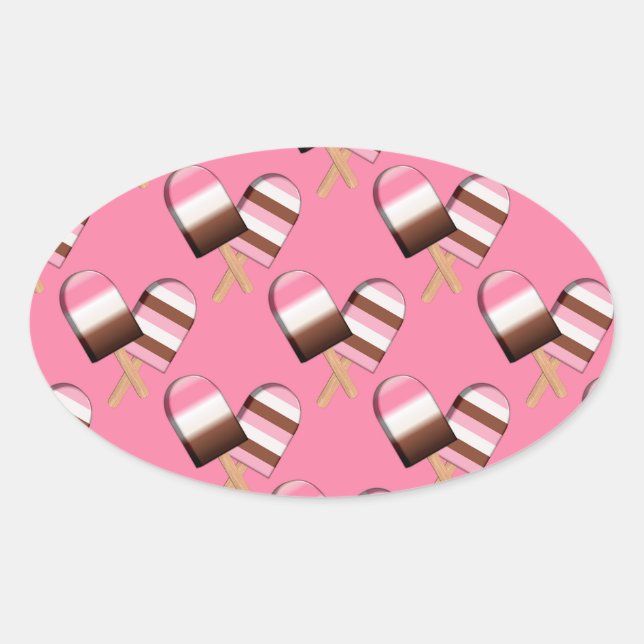 Pegatinas de las heladas napolitanas 01-OVAL (Anverso)