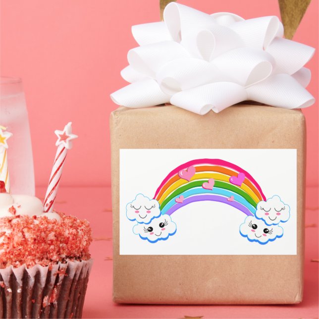 Pegatinas de las nubes arcoiris (Fiesta)