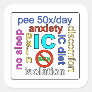 Pegatinas de las palabras de IC