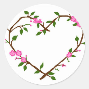 Pegatinas de las vides del corazón