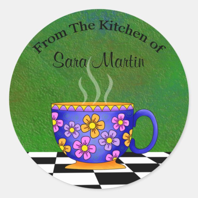 Pegatinas de Latte Kitchen (Anverso)