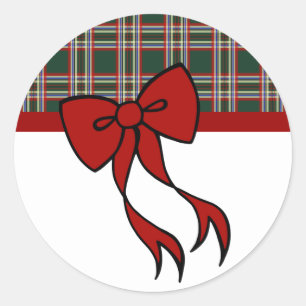 Pegatinas de Lazo de Navidad