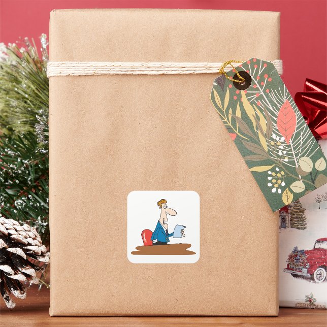 Pegatinas de lectura de hombres de negocios (Subido por el creador)