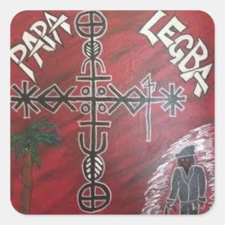 pegatinas de legba veve voodoo