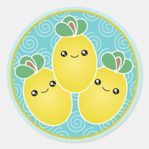 Pegatinas De Lemons Kawaii
