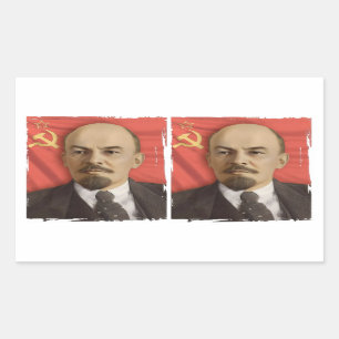 Pegatinas de Lenin (corte en 2)