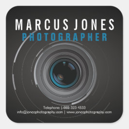 Pegatinas de lentes de cámara de fotógrafo profesi