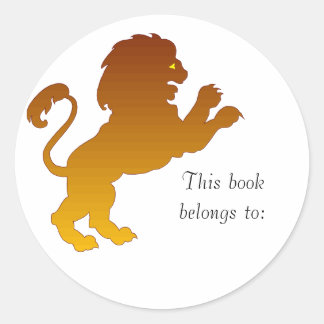 Pegatinas de Leo Silhouette Bookplate
