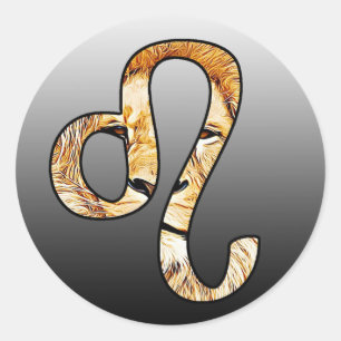 Pegatinas de León del Rótulo del Horóscopo Leo